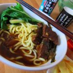 Taiwanese spicy meat Noodle soup
