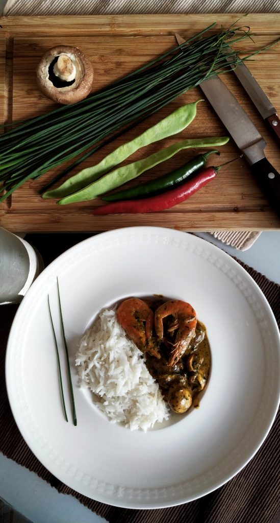 Shrimp in Coconut curry