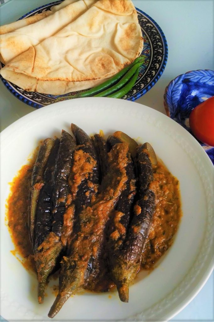 Pudina Baingan masala